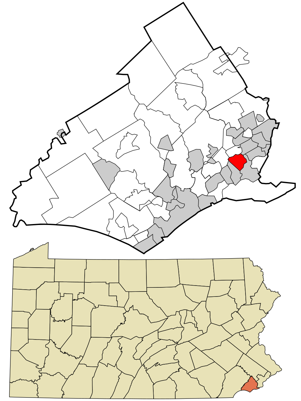 Map of Glenolden