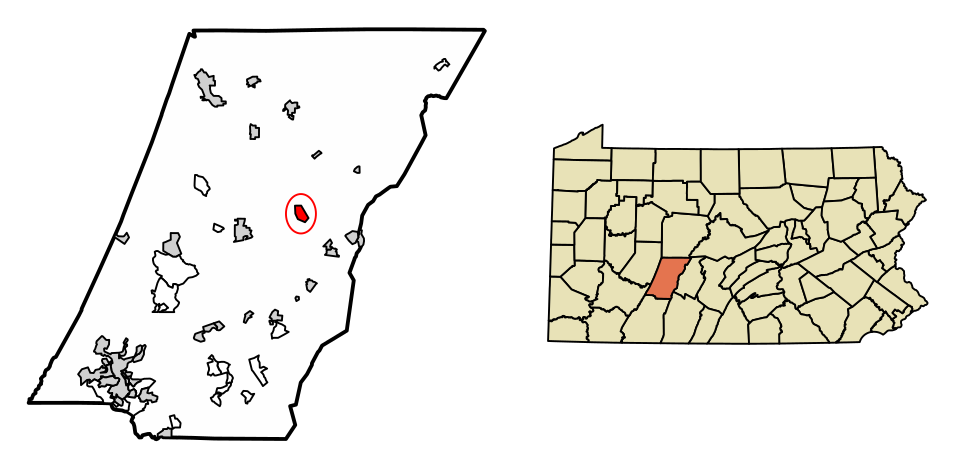 Locator map of Loretto