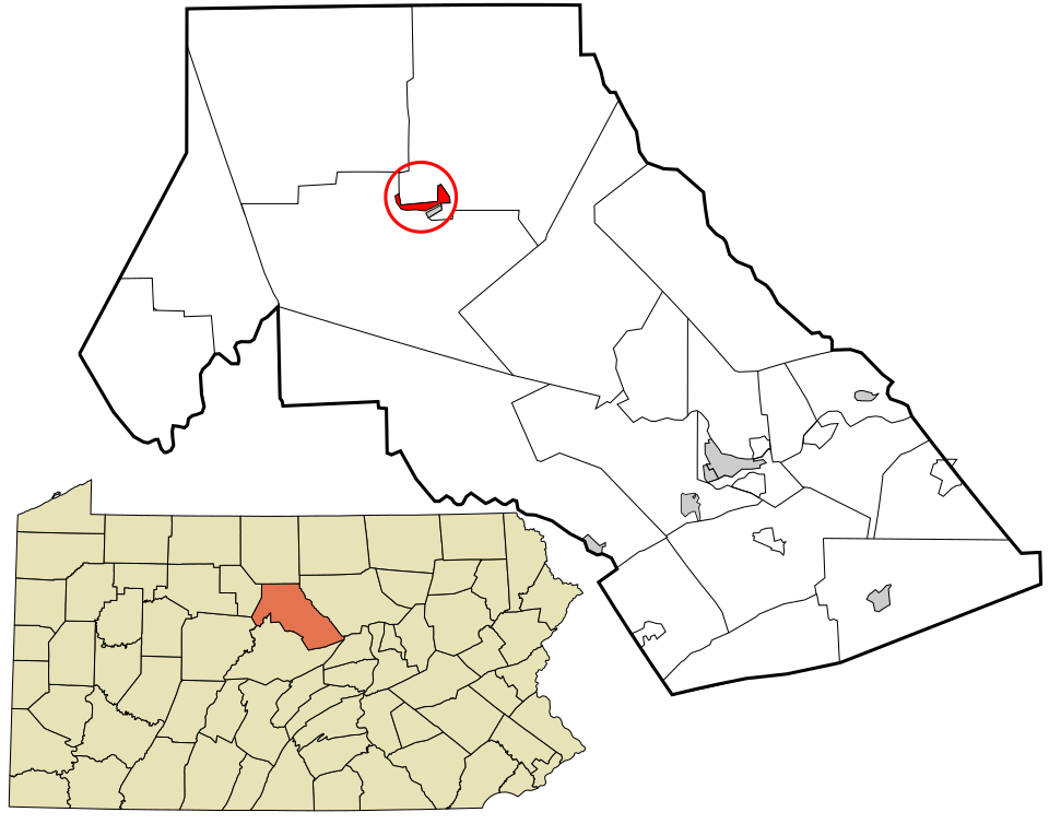 Locator map of Renovo