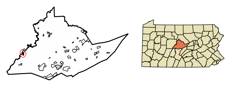 Locator map of Philipsburg