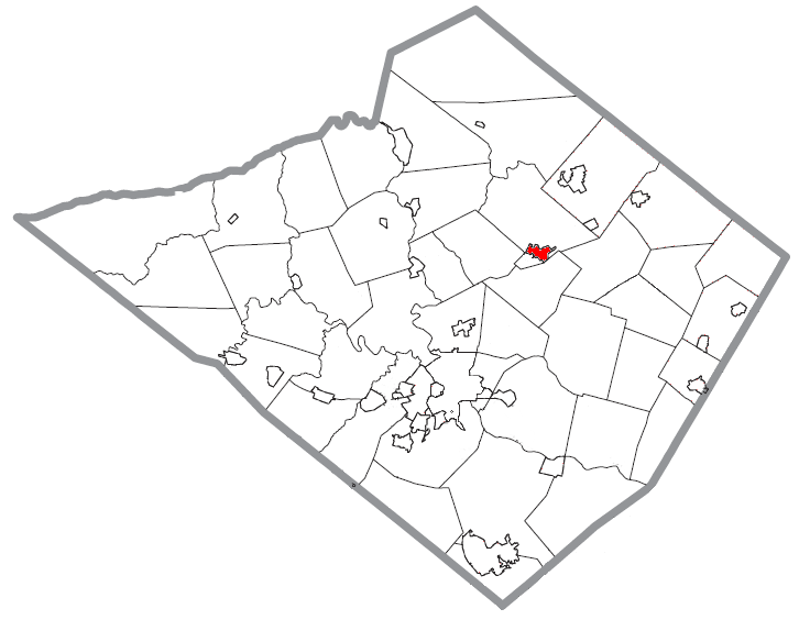 Locator map of Fleetwood