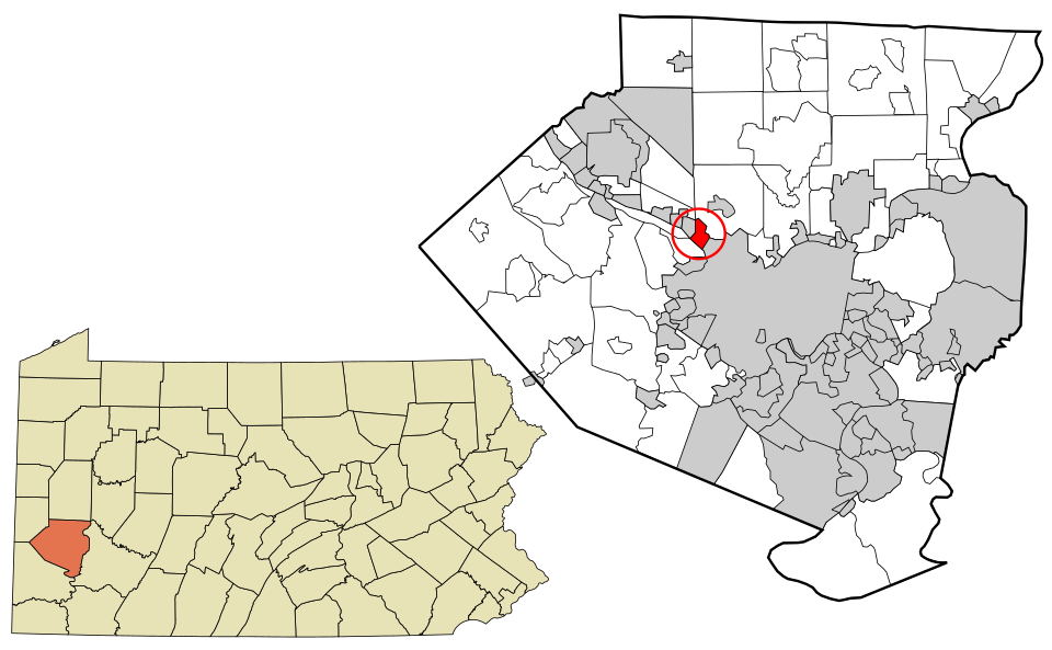 Locator map of Bellevue