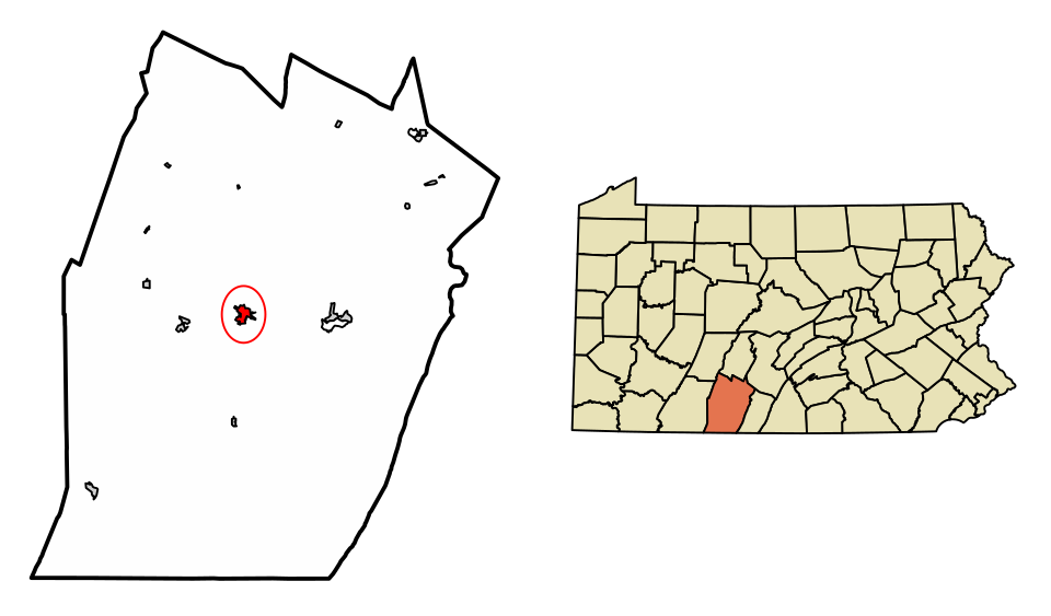 Locator map of Bedford