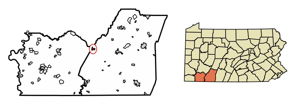 Locator map of Seven Springs