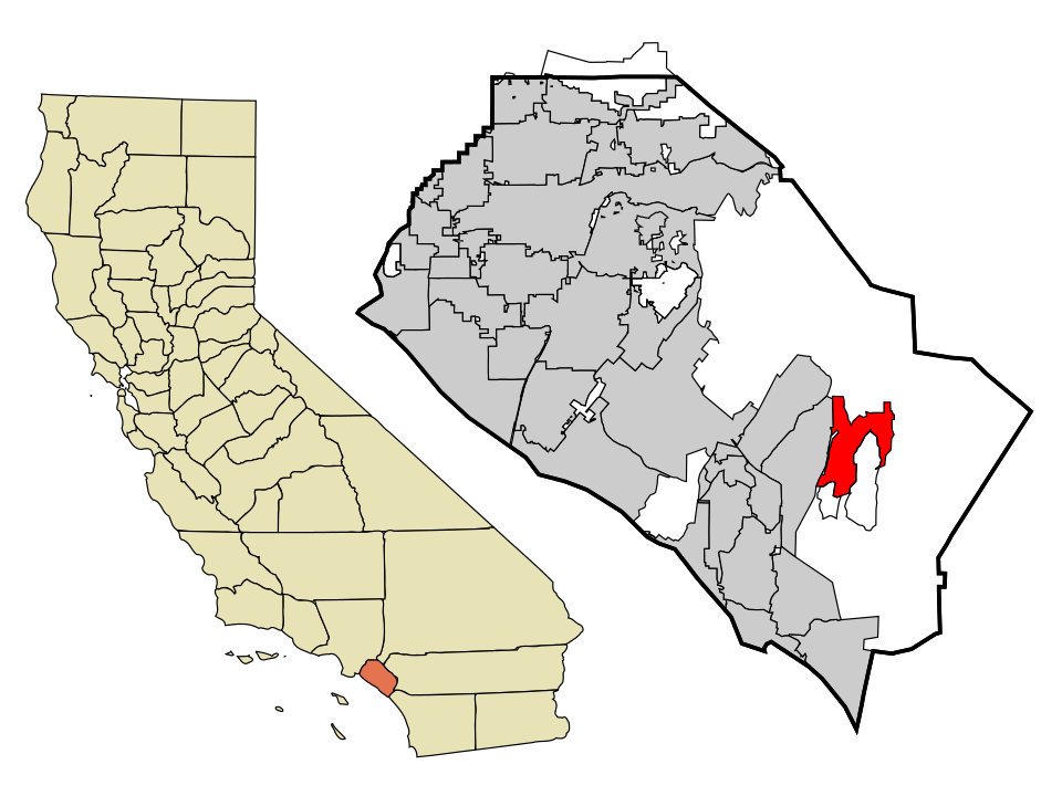 Map of Rancho Santa Margarita