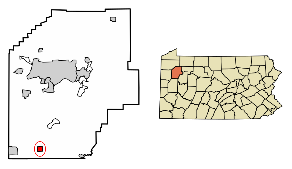 Locator map of Clintonville