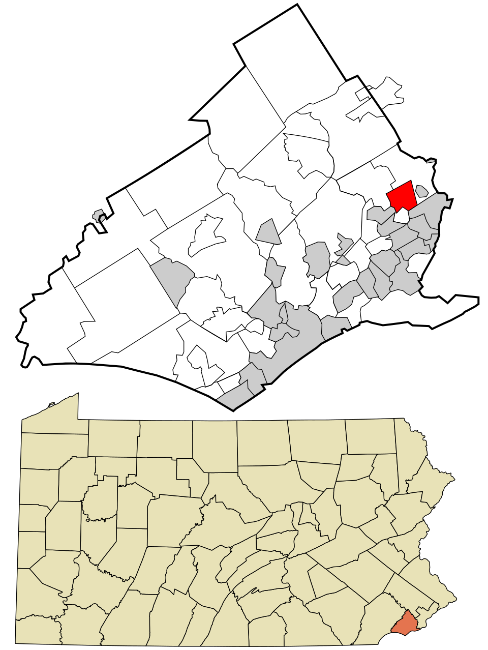 Locator map of Lansdowne