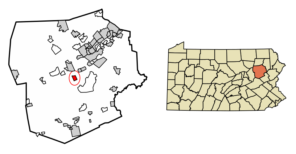 Locator map of Nuangola