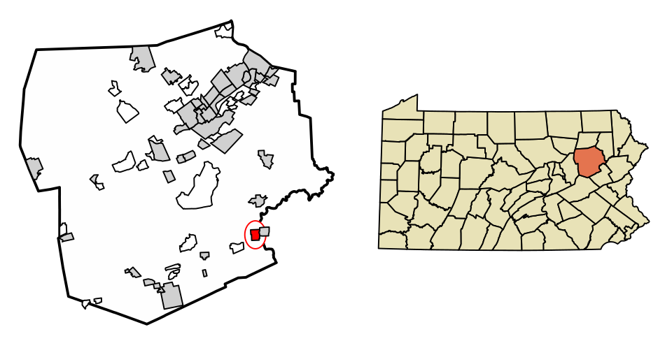 Locator map of White Haven