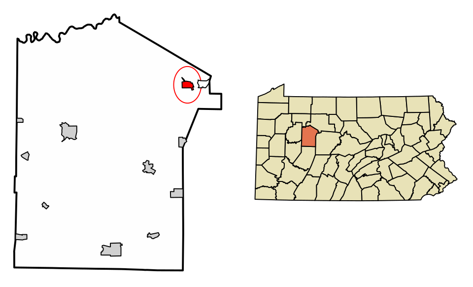 Locator map of Brockway