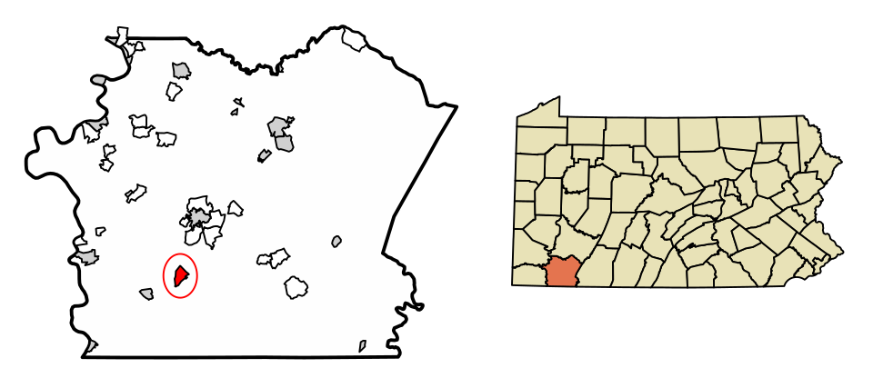 Locator map of Fairchance