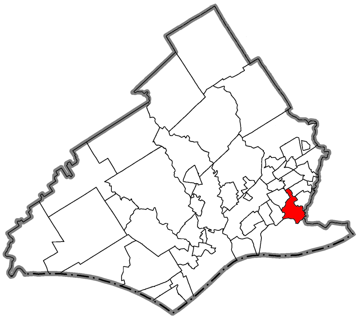 Map of Folcroft