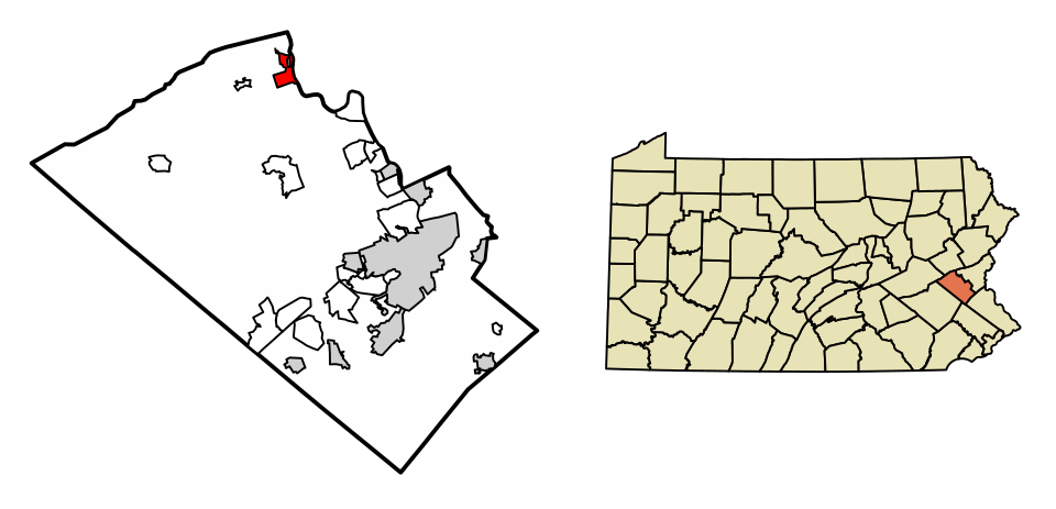 Map of Slatington