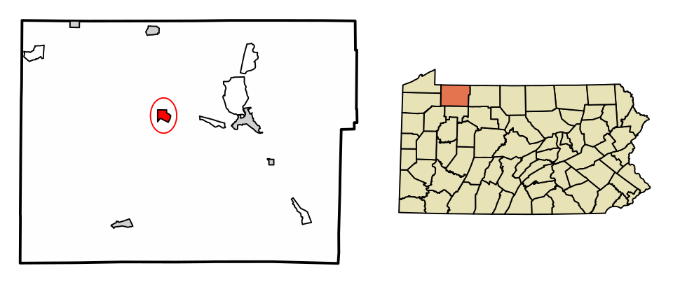 Locator map of Youngsville
