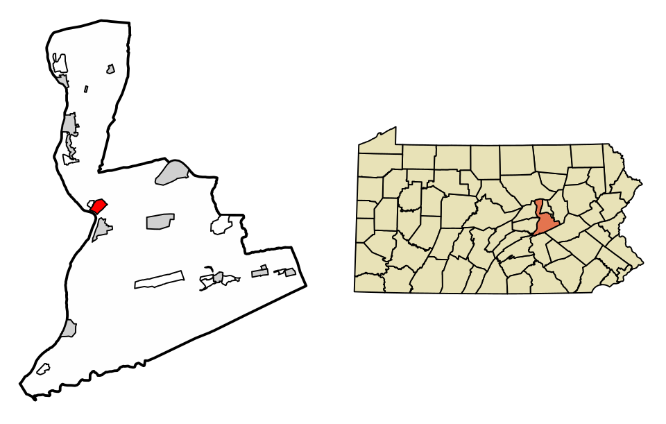 Locator map of Northumberland