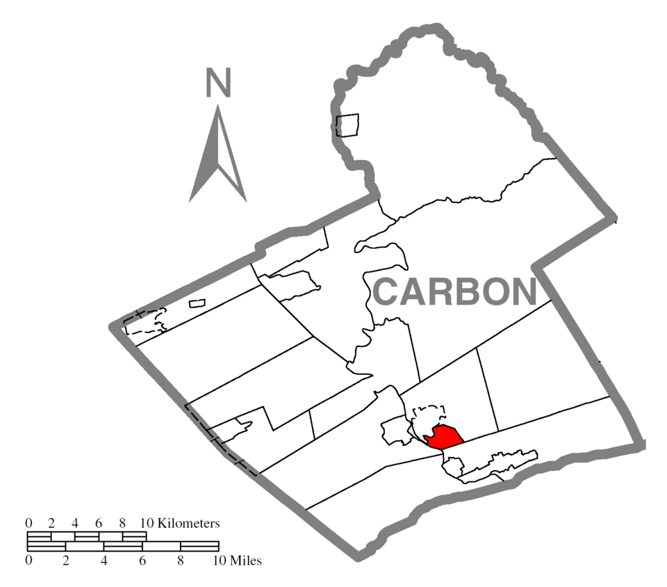 Locator map of Parryville
