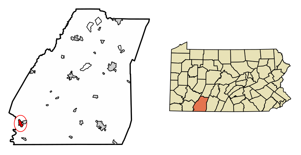 Locator map of Confluence