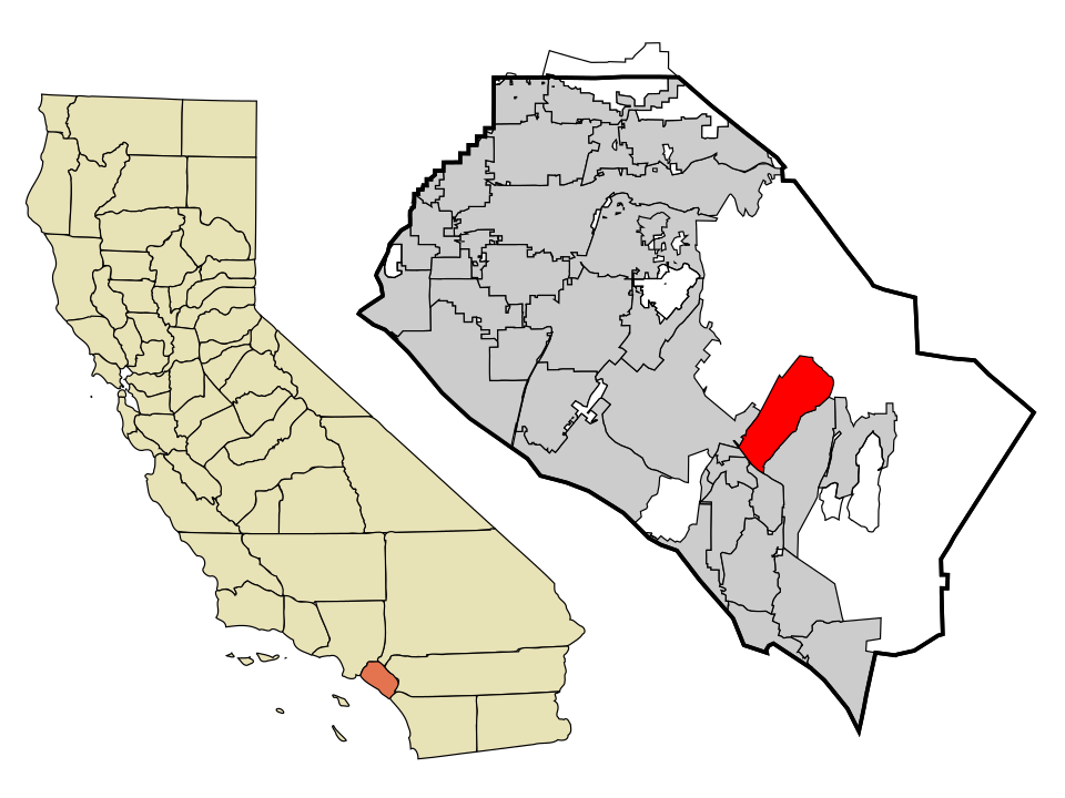 Locator map of Lake Forest