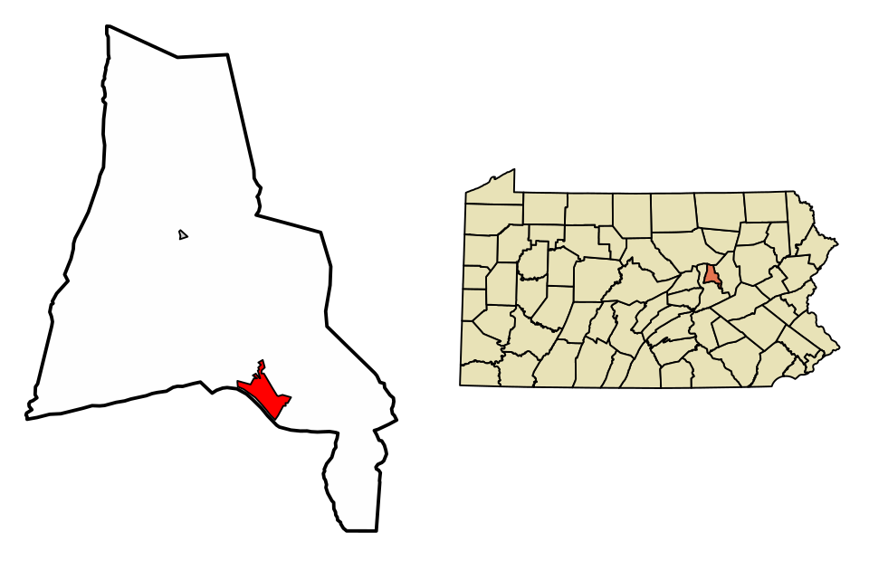 Locator map of Danville