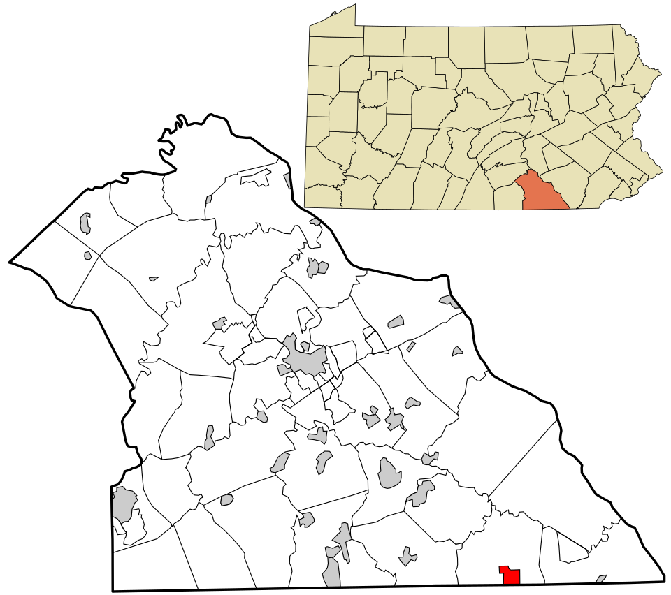 Locator map of Fawn Grove