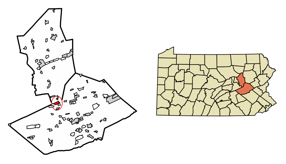 Locator map of Ashland