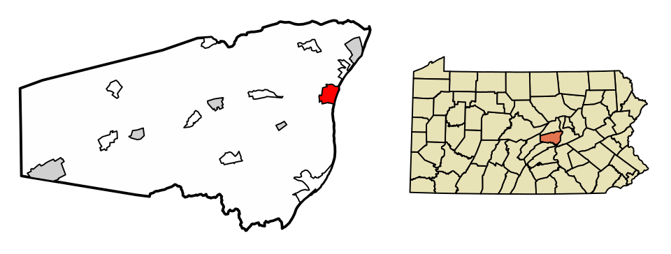 Locator map of Selinsgrove