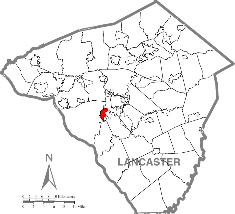Locator map of Millersville