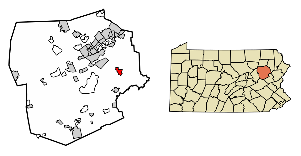 Locator map of Bear Creek