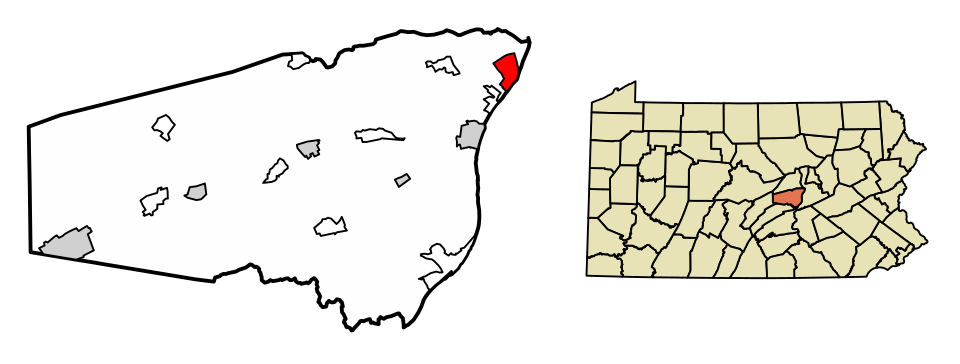 Locator map of Shamokin Dam