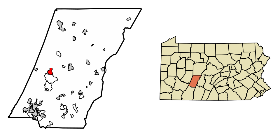 Map of Nanty-Glo