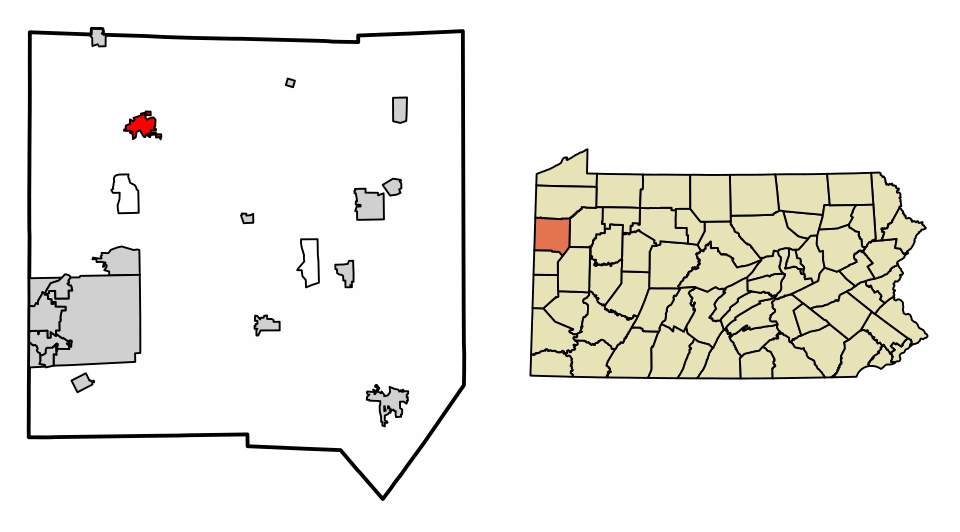Locator map of Greenville