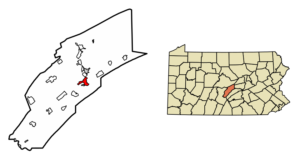 Locator map of Lewistown