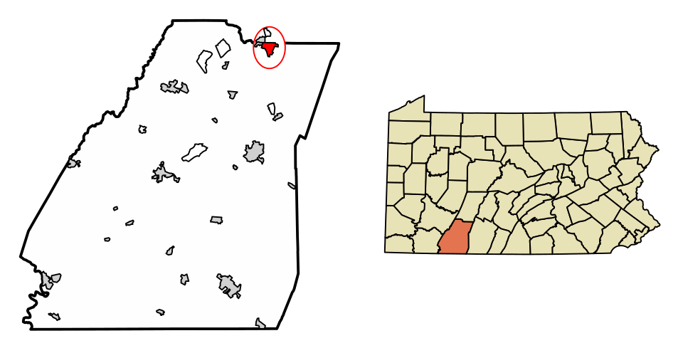 Locator map of Windber