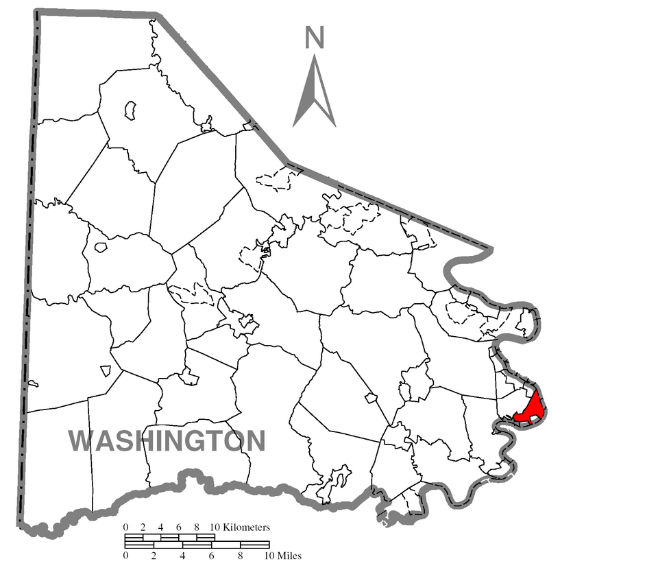 Locator map of Allenport