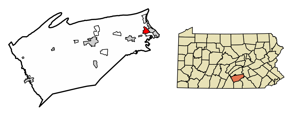 Locator map of Camp Hill