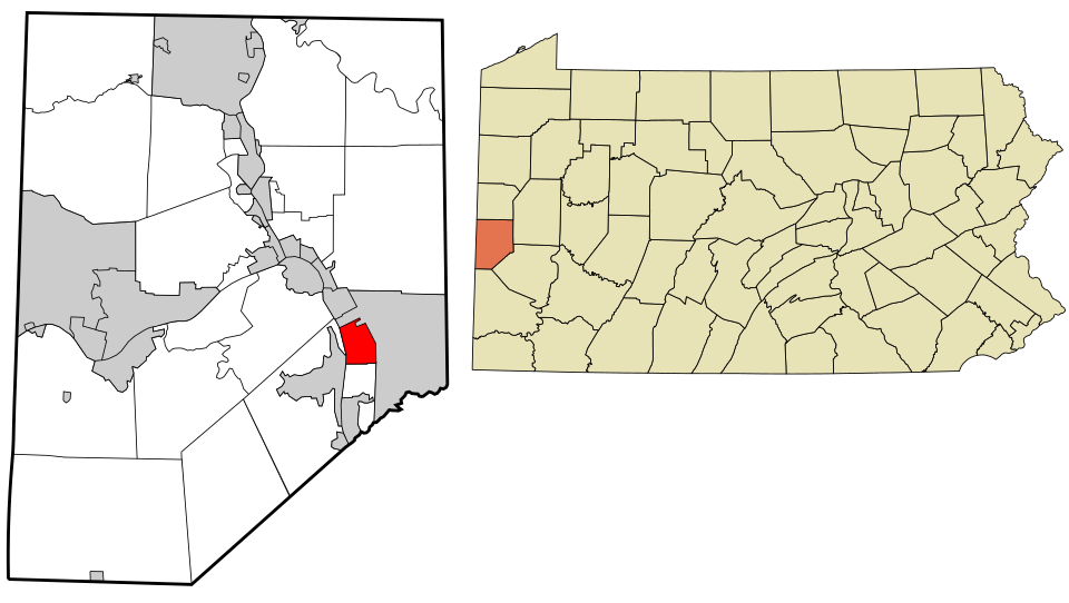 Locator map of Baden