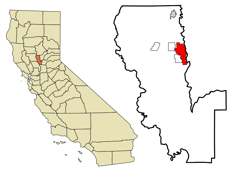 Map of Yuba City