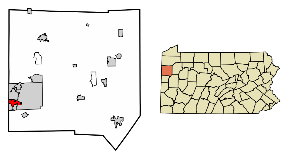 Locator map of Farrell