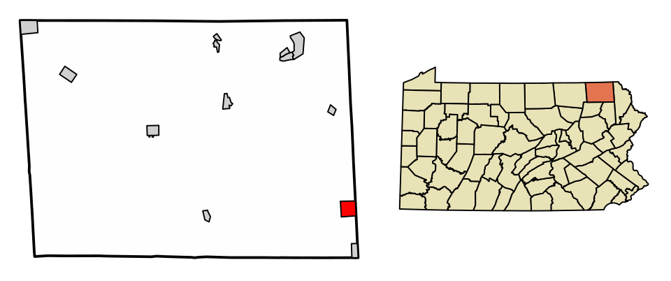 Locator map of Union Dale