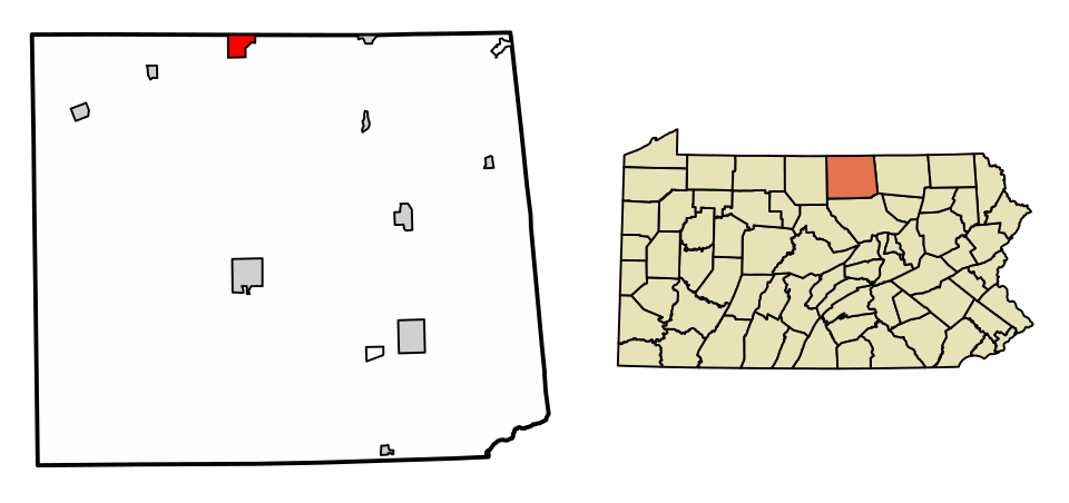 Locator map of Elkland
