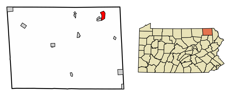 Locator map of Lanesboro