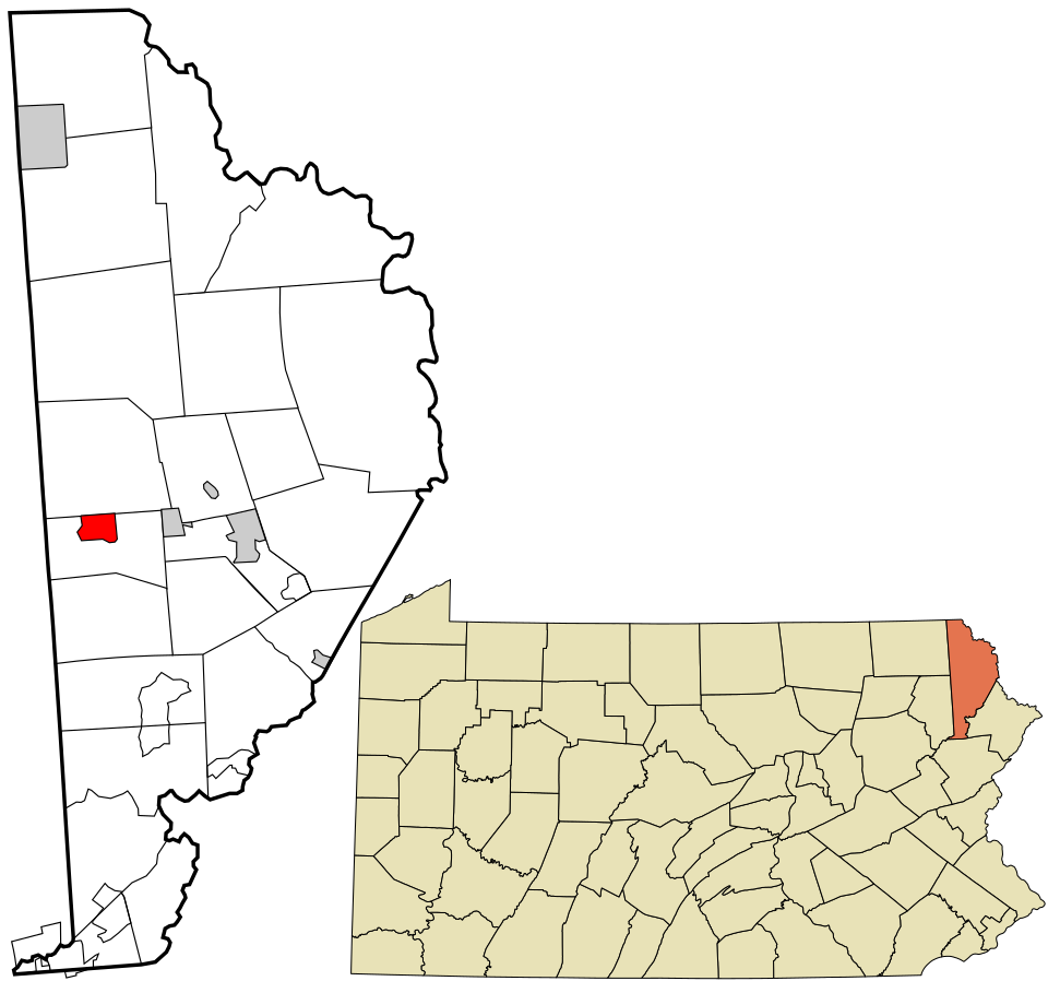 Locator map of Waymart