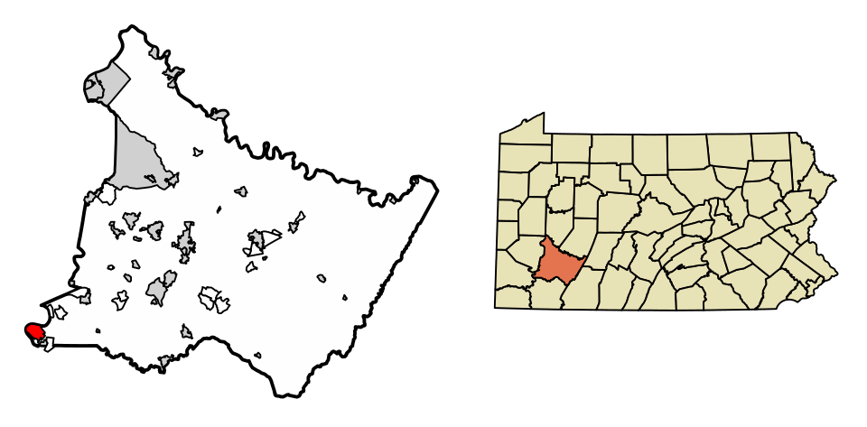 Locator map of Monessen
