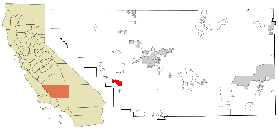 Locator map of Taft