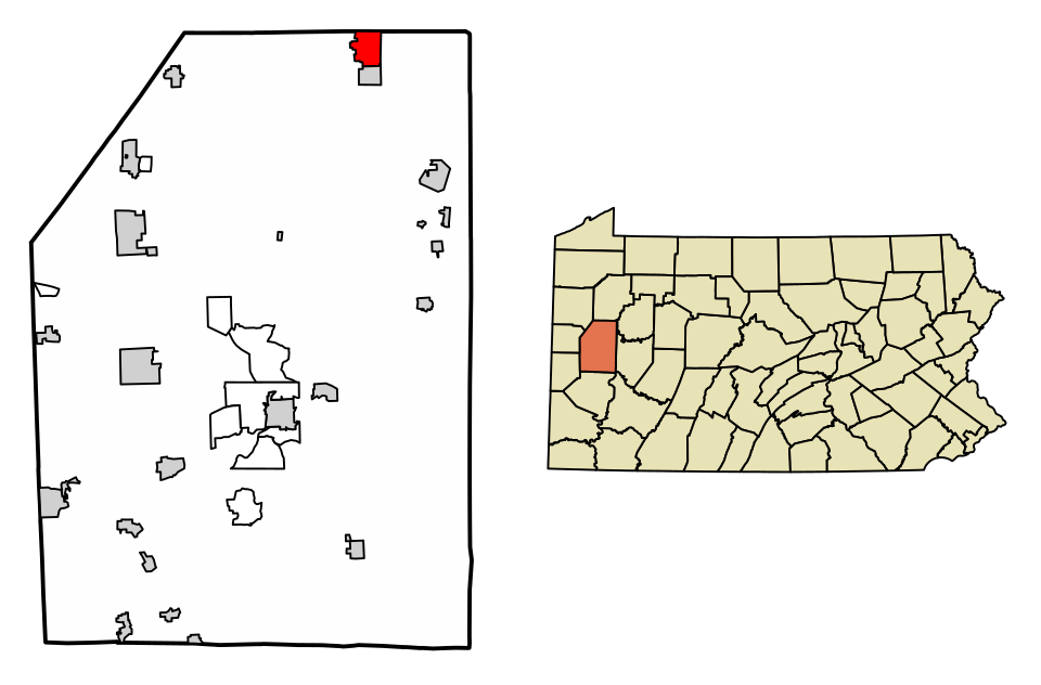 Locator map of Cherry Valley