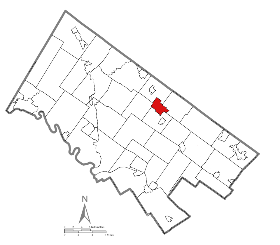 Locator map of Lansdale