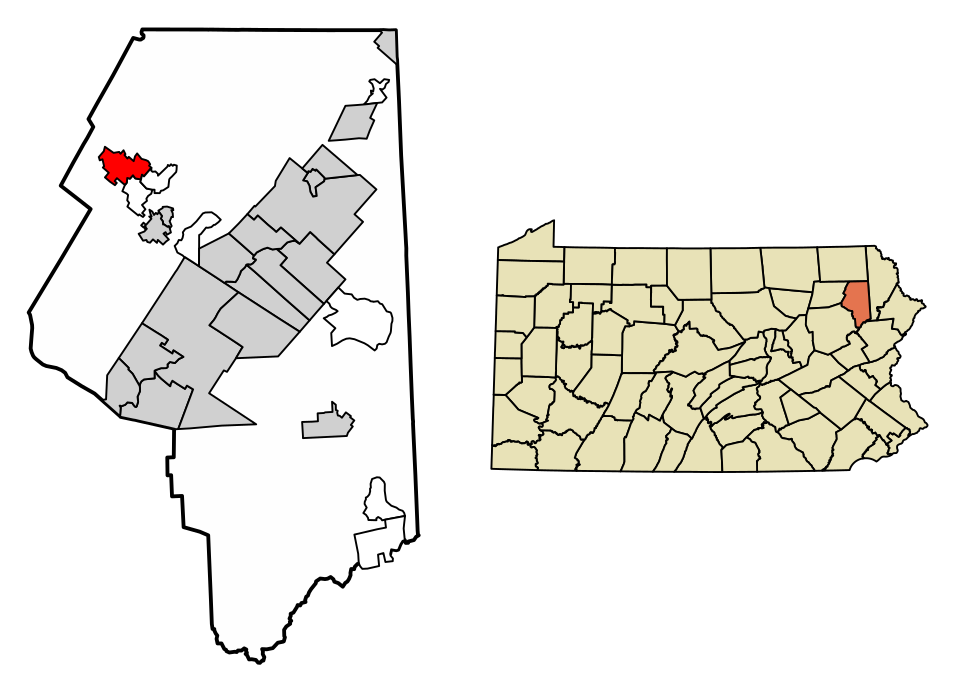 Locator map of Dalton