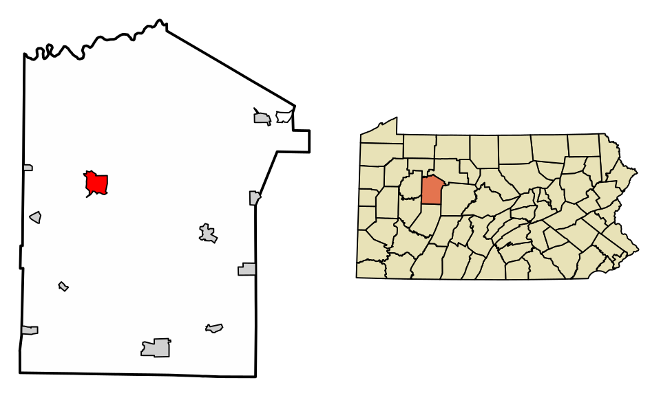 Locator map of Brookville