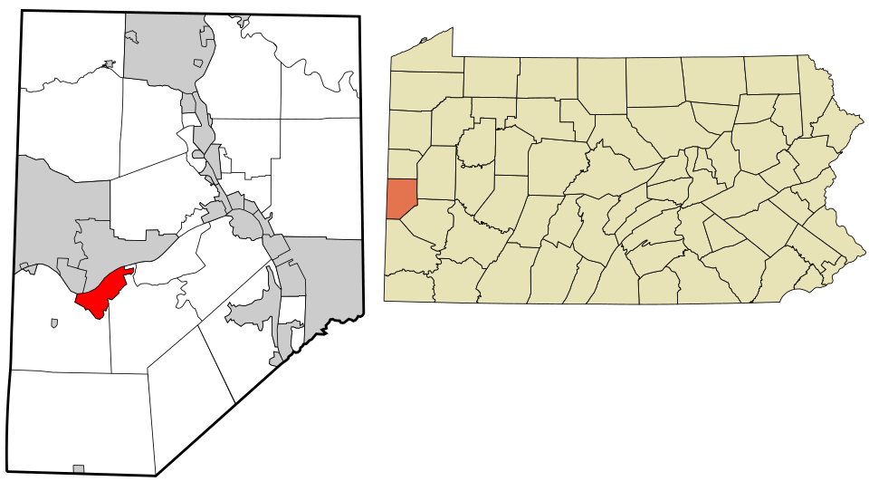 Locator map of Shippingport