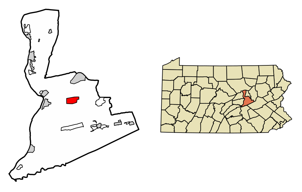 Locator map of Snydertown